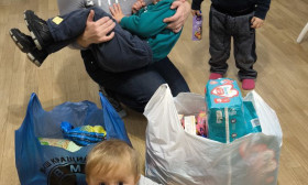 mother with three children