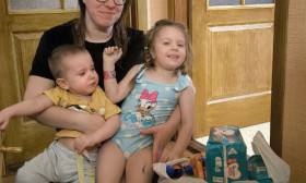 mother with children